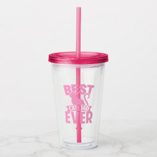 Bästa Kat Pappa någonsin - Kat Silhouette Take Away Mugg