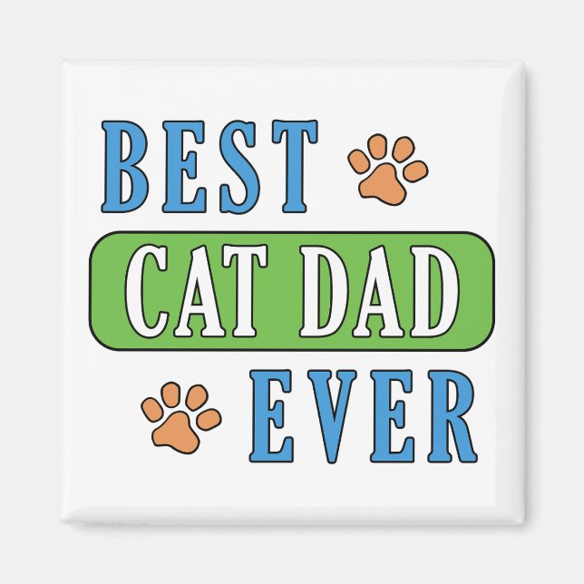 Bästa Kat Pappa någonsin Magnet (Framsidan)