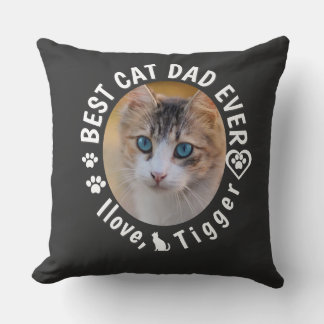 Bästa Kat Pappa någonsin Modern Anpassningsbar Fot Kudde