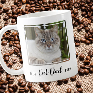 Bästa Kat Pappa någonsin-Personlig Foto Cute Cat P Kaffemugg