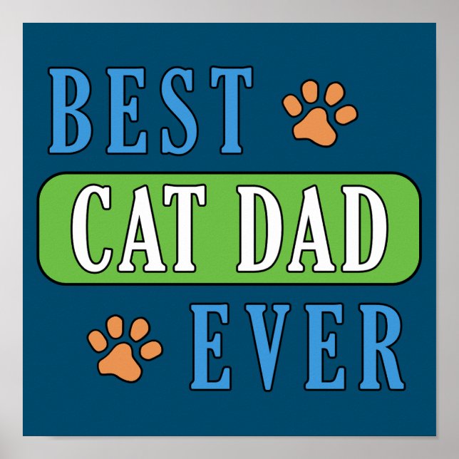 Bästa Kat Pappa någonsin Poster (Framsidan)