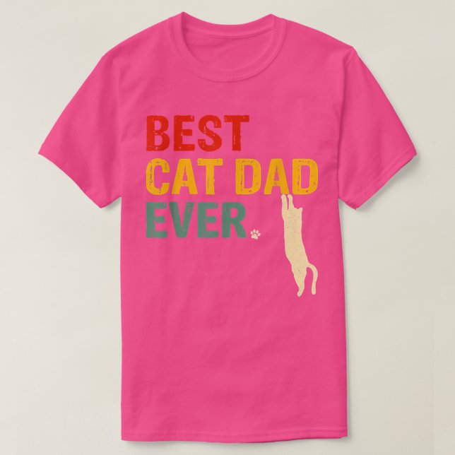 Bästa Kat Pappa någonsin T nony Kat Pappa Far Day  Shirt (Design framsida)