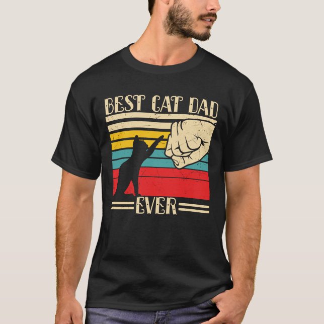 Bästa Kat Pappa någonsin T Shirt (Framsida)