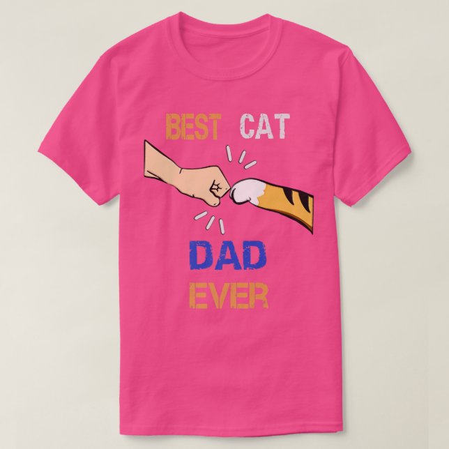 Bästa Kat Pappa någonsin  T Shirt (Design framsida)