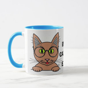 Bästa Kat Pappa någonsin! Tecknad Cat med Glass Cu Mugg