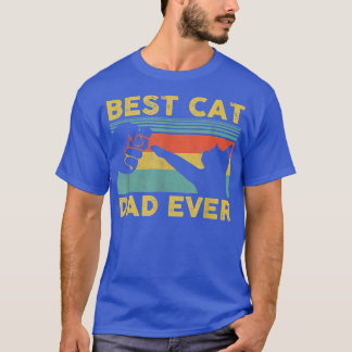 Bästa Kat Pappa någonsin Tee Cat Pappa Fars dag