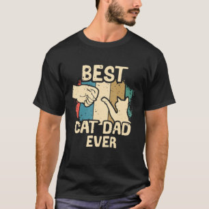 Bästa Kat Pappa någonsin Vintage Far-dagen T Shirt