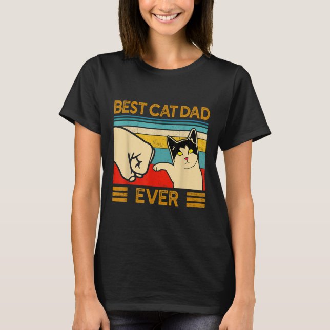 Bästa Kat Pappa någonsin ynklig Kat-pappa T Shirt (Framsida)