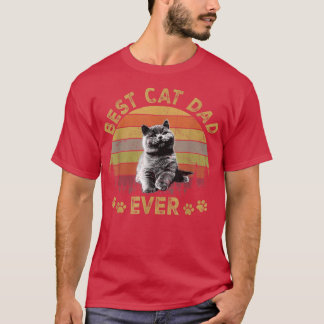 Bästa Kat Pappa någonsinFunny Kat Pappa Far Dag 20 T Shirt