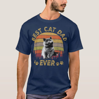 Bästa Kat Pappa någonsinFunny Kat Pappa Far Dag 20 T Shirt