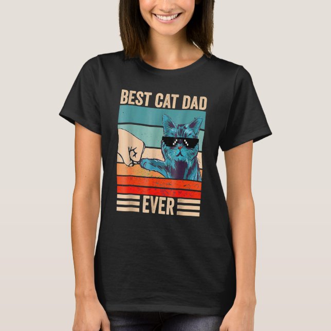 Bästa Kat Pappa................................... T Shirt (Framsida)