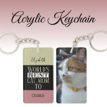 Bästa katt mamma lägga till namn-grönt för fotoros<br><div class="desc">Acrylic Keychain Firar världens bästa Kat Mamma med denna vackra nyckelkedja! Perfekt för vilken kattälskare som helst, ditt namn, hårigets väns namn och ett sött foto av ditt älskade husdjur. Den här nyckelkedjan för personlig är ett charmerande sätt att påminna kattunge överallt. Vare sig det är för dig själv eller...</div>