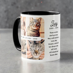 Bästa katt någonsin Pet Memorial Modern Photo Coll Mugg