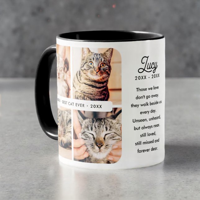 Bästa katt någonsin Pet Memorial Modern Photo Coll Mugg (Skapare uppladdad)