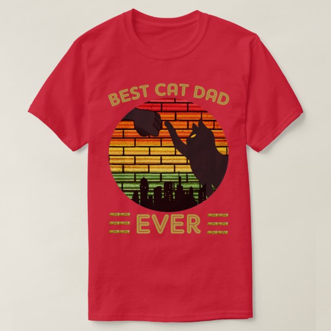 Bästa katt pappa någonsin23 t shirt (Design framsida)