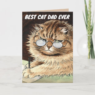 BÄSTA KATT-PAPPA NÅGONSIN FARS DAGSKORT KORT