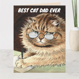 BÄSTA KATT-PAPPA NÅGONSIN FÖDELSEDAG KORT