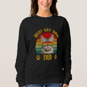 Bästa katt Pappa någonsin i Pappa med solglasögon T Shirt