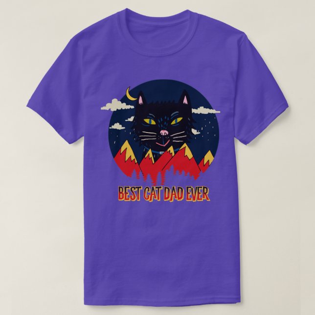 Bästa katt pappa någonsin t shirt (Design framsida)
