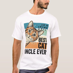 Bästa kattfarbror någonsin Vintage kattälskare des T Shirt