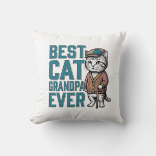 Bästa kattfarfar någonsin Vintage kattfarfar skjor Kudde
