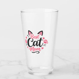 Bästa kattmamma glaskopp