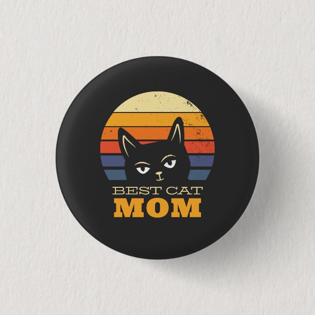 Bästa kattmamma knapp (Framsida)