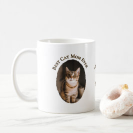 Bästa kattmamma någonsin Anpassa rolig söt 2 husdj Kaffemugg