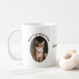 Bästa kattmamma någonsin Anpassa rolig söt 2 husdj Kaffemugg