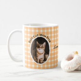 Bästa kattmamma någonsin Anpassa rolig söt 2 husdj Kaffemugg