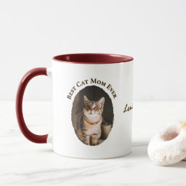 Bästa kattmamma någonsin Anpassa rolig söt 2 husdj Mugg