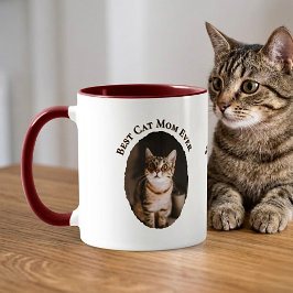 Bästa kattmamma någonsin Anpassa rolig söt 2 husdj Mugg