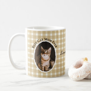 Bästa kattmamma någonsin Anpassade roliga söta 2 h Kaffemugg