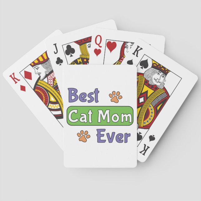 Bästa kattmamma någonsin casinokort (Baksidan)