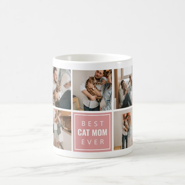 Bästa kattmamma någonsin kaffemugg (Center)