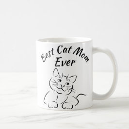 Bästa kattmamma någonsin kaffemugg
