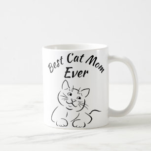 Bästa kattmamma någonsin kaffemugg