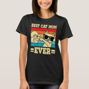 Bästa kattmamma någonsin Katt Retro Vintage Katt T Shirt