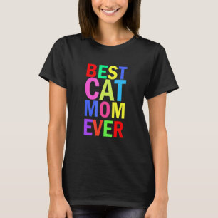 Bästa kattmamma någonsin Kattmamma Grafisk text mo T Shirt