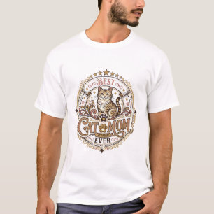 Bästa kattmamma någonsin Kattmamma Pappa Förälder T Shirt