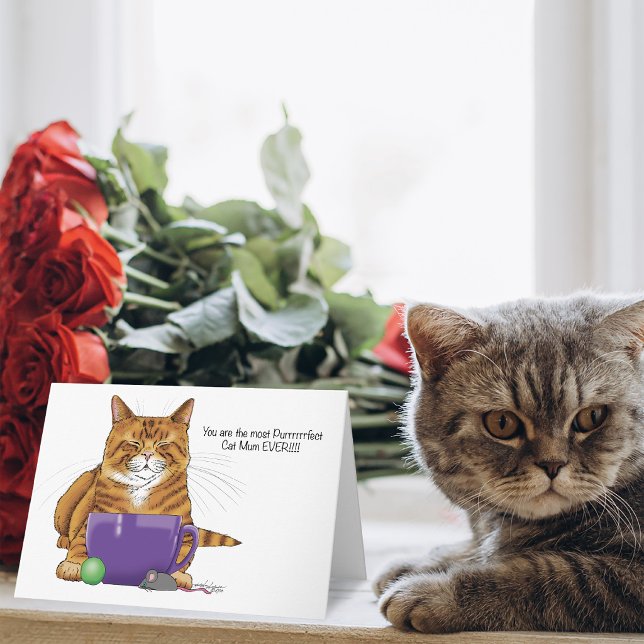Bästa kattmamma någonsin!  kort (Skapare uppladdad)