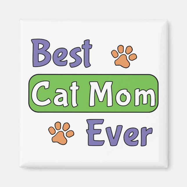 Bästa kattmamma någonsin magnet (Framsidan)