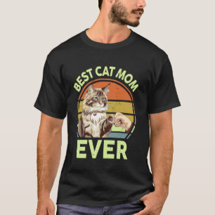 Bästa kattmamma någonsin Maine Coon Kattmamma Tröj T Shirt
