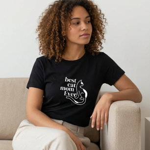 Bästa kattmamma någonsin – Minimal kattälskare t-s T Shirt
