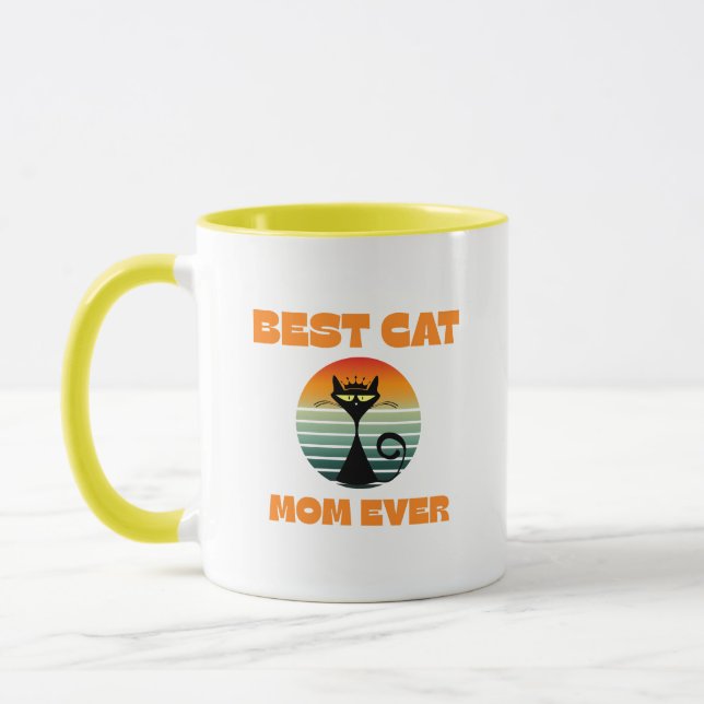 Bästa kattmamma någonsin mugg (Vänster)