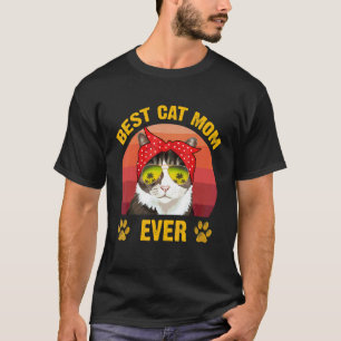 Bästa kattmamma någonsin Retro kattmamma Mors dag  T Shirt