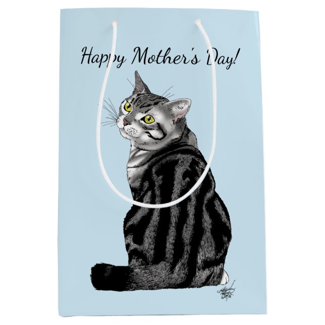 Bästa kattmamma någonsin Silver Tabby mors dag (Framsidan)