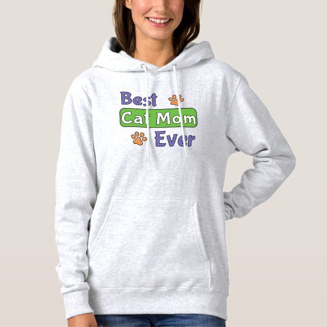 Bästa kattmamma någonsin t shirt (Framsida)