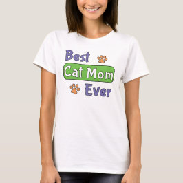 Bästa kattmamma någonsin t shirt
