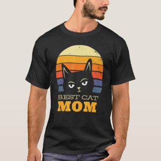 Bästa kattmamma någonsin T-shirt, galen kattdam vi T Shirt